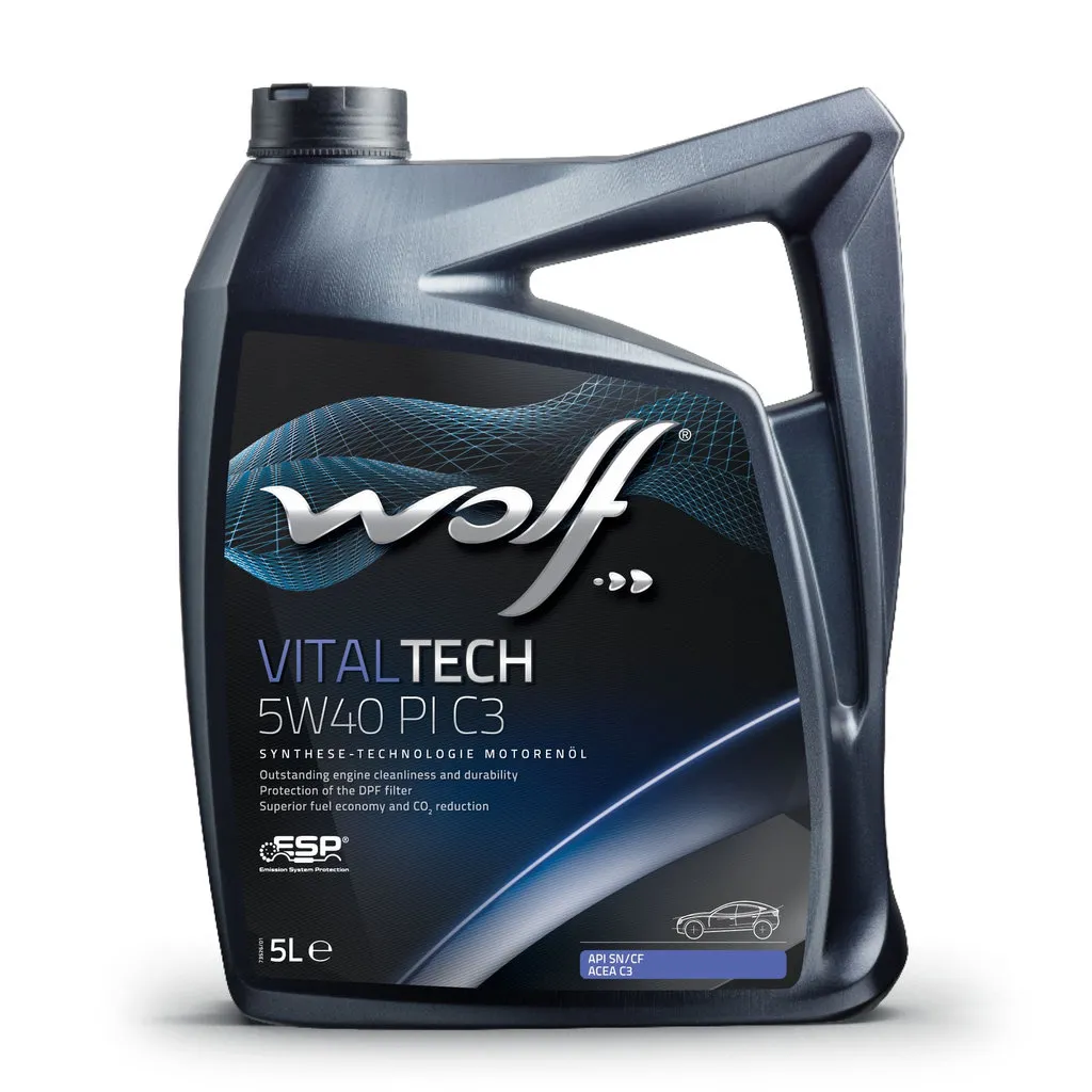 Wolf 8303012 Масло моторное синтетика Wolf VITALTECH PI C3 5W-40 5 л.