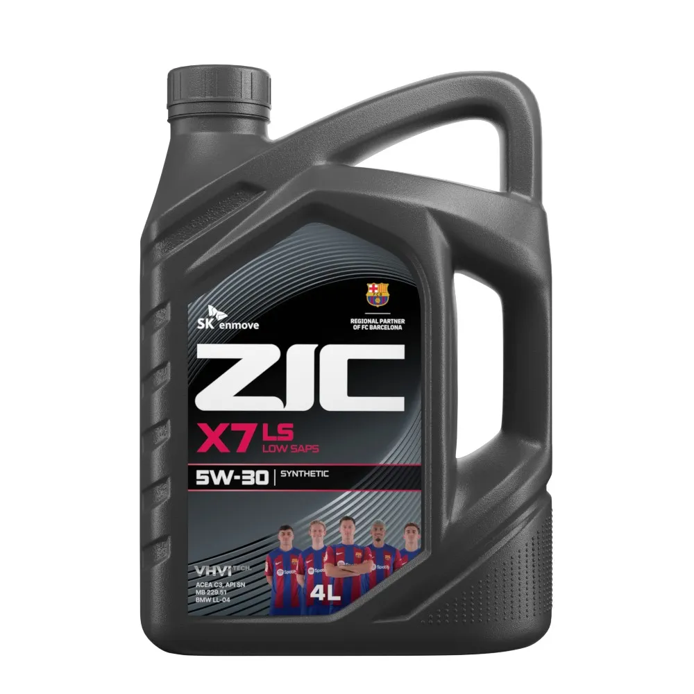 ZIC 162619 Масло моторное синтетика ZIC X7 LS 5W-30 4 л.