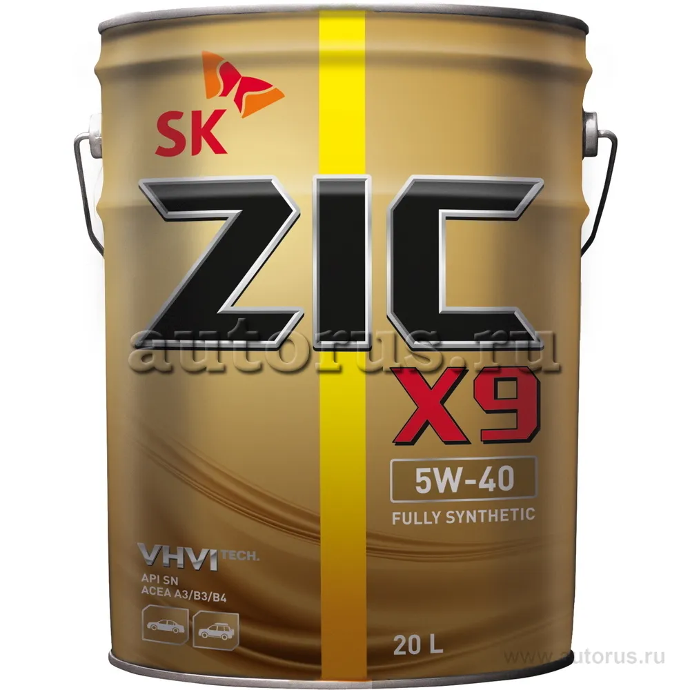 ZIC 192613 Масло моторное синтетика ZIC X9 5W-40 20 л.