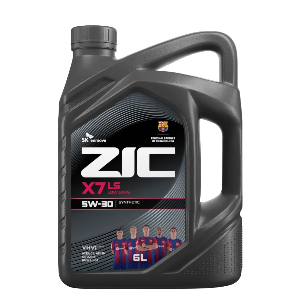 ZIC 172619 Масло моторное синтетика ZIC X7 LS 5W-30 6 л.