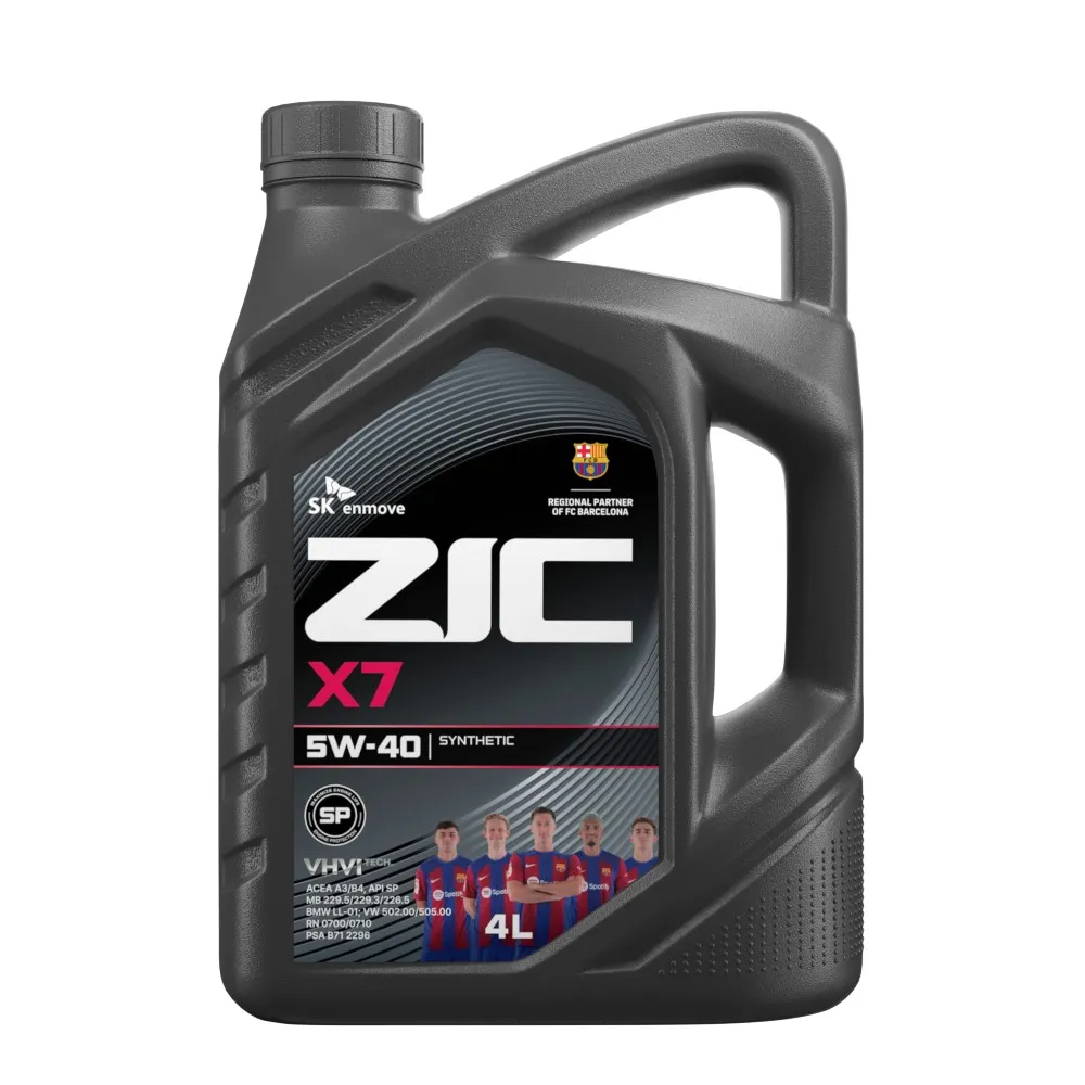 ZIC 162662 Масло моторное синтетика ZIC X7 5W-40 4 л.