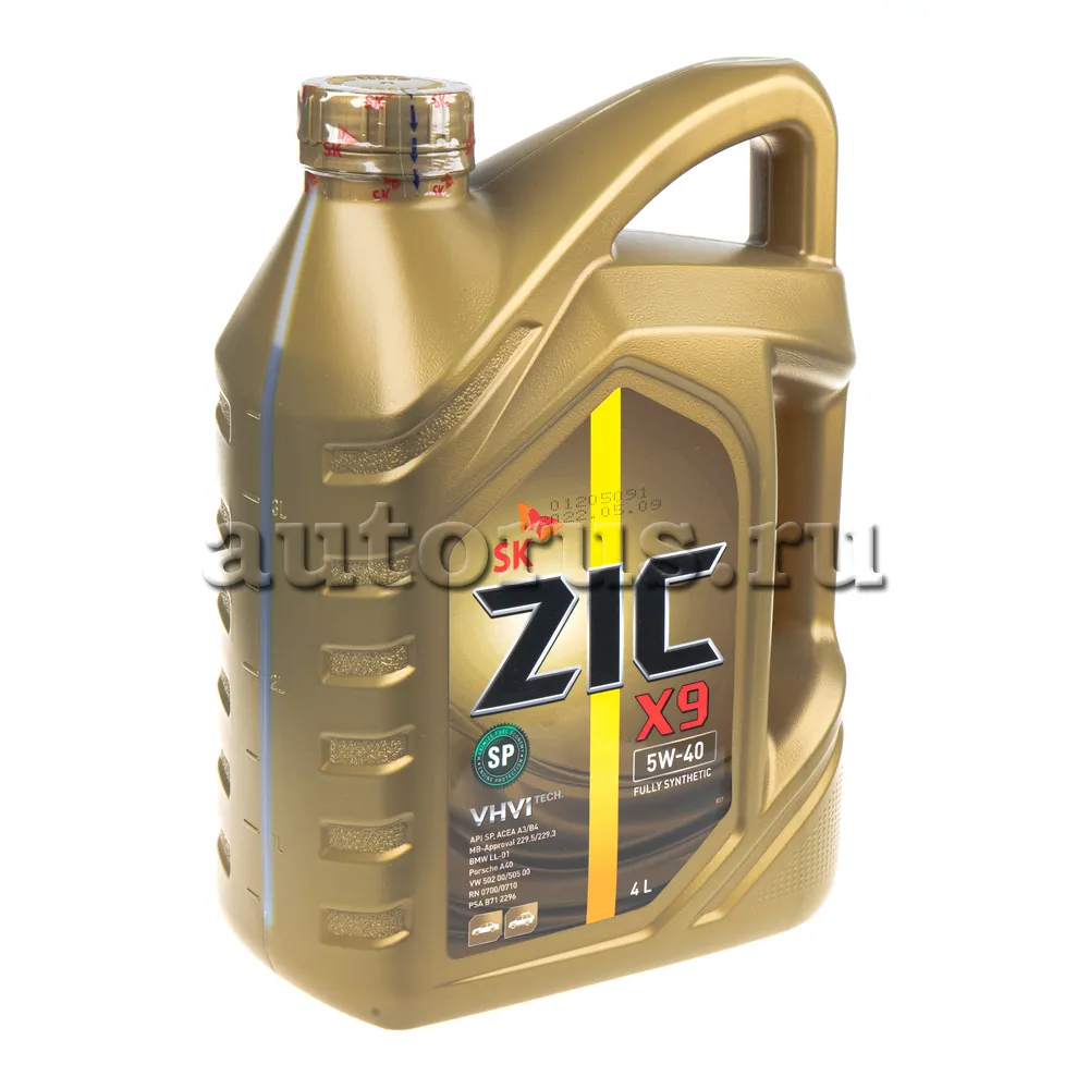 ZIC 162000 Масло моторное синтетика ZIC X9 5W-40 4 л.