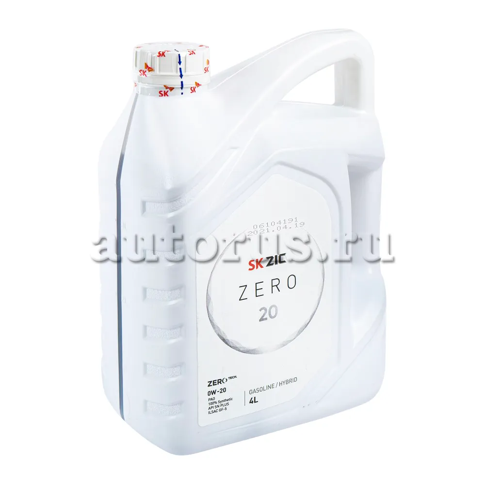 ZIC 162035 Масло моторное синтетика ZIC ZERO 0W-20 4 л.