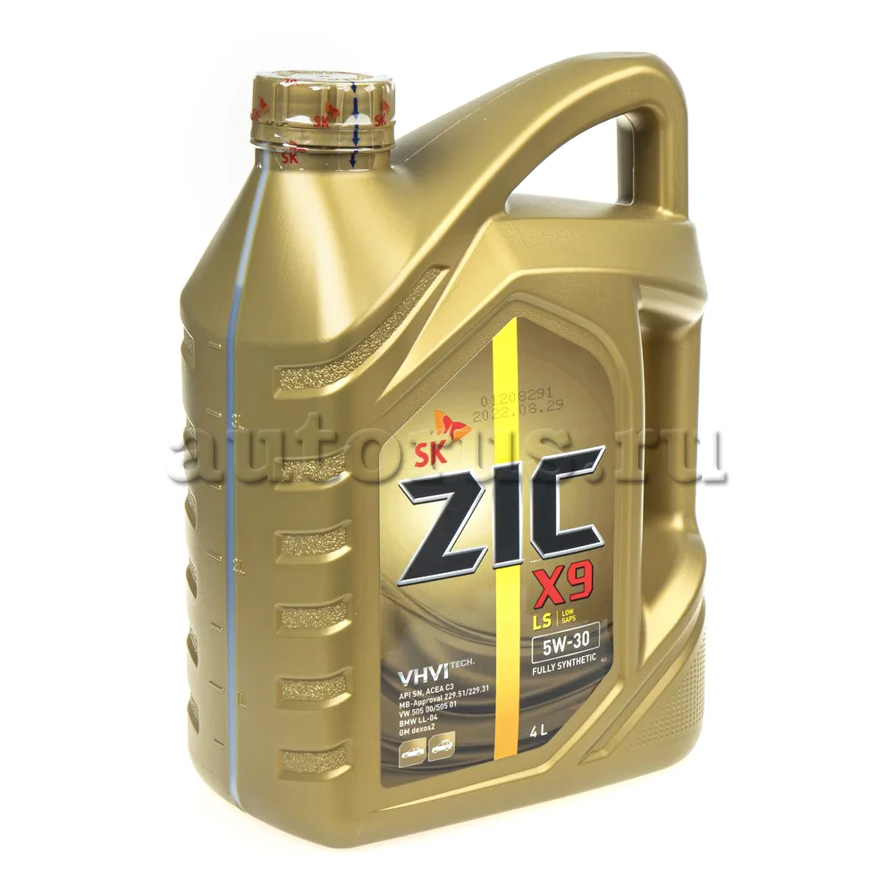 ZIC 162200 Масло моторное синтетика ZIC X9 LS 5W-30 4 л.