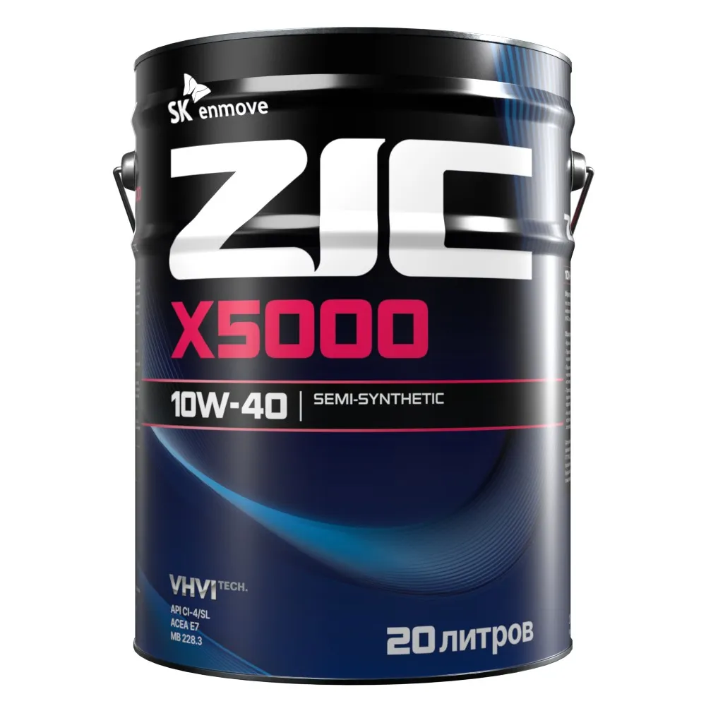 ZIC 192658 Масло моторное полусинтетика ZIC Х5000 10W-40 20 л.