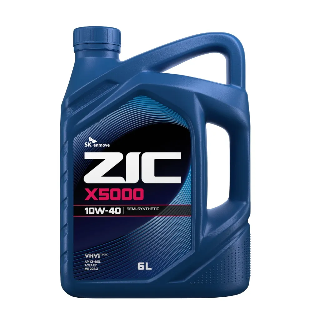ZIC 172658 Масло моторное полусинтетика ZIC Х5000 10W-40 6 л.
